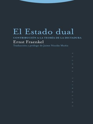 cover image of El Estado dual